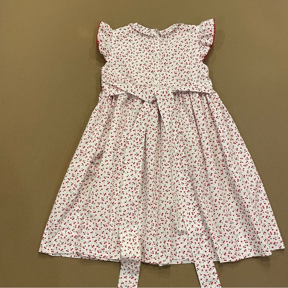 Edgehill Collection Smocked Cherry Print Dress Size 6 - Picture 5 of 13